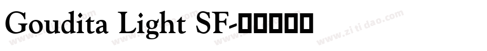 Goudita Light SF字体转换